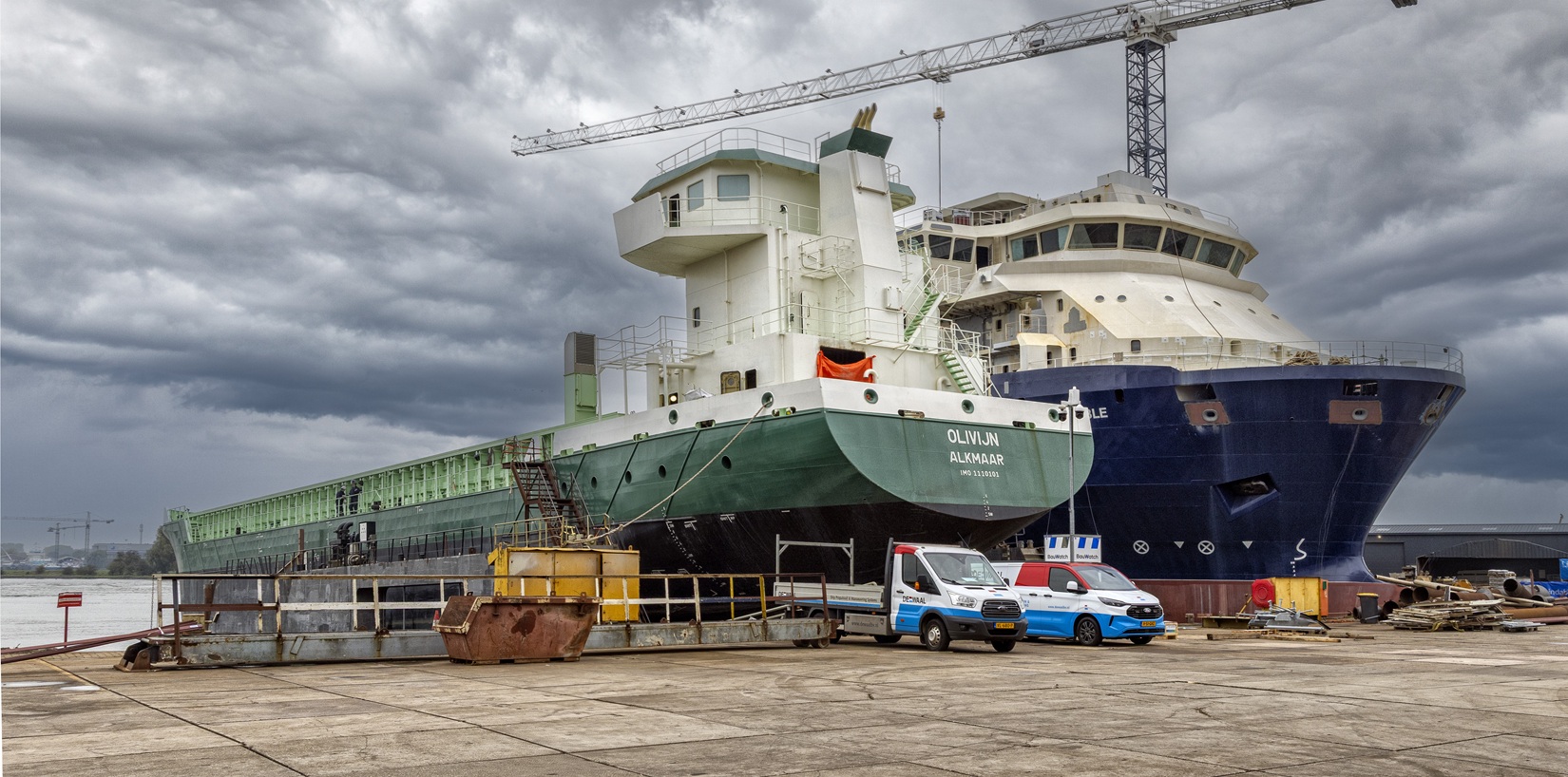 Hightech flaproer voor coaster Olivijn